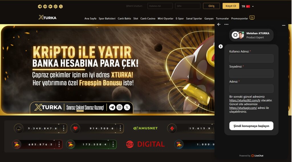 xturka canlı destek